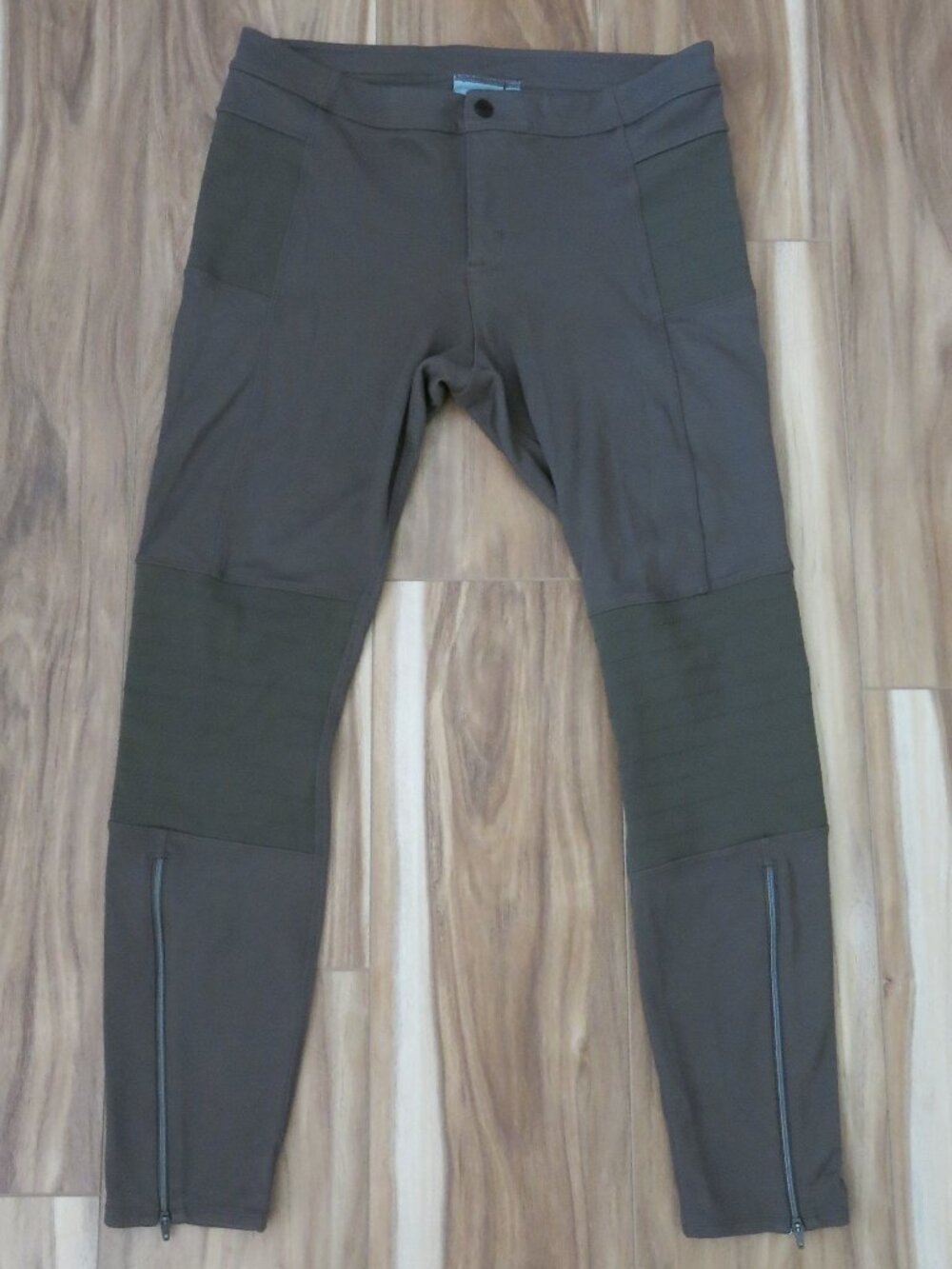Athleta Trail Setter Ponte MOTO Ankle Zip Sportswear Yoga Pants - Size 10